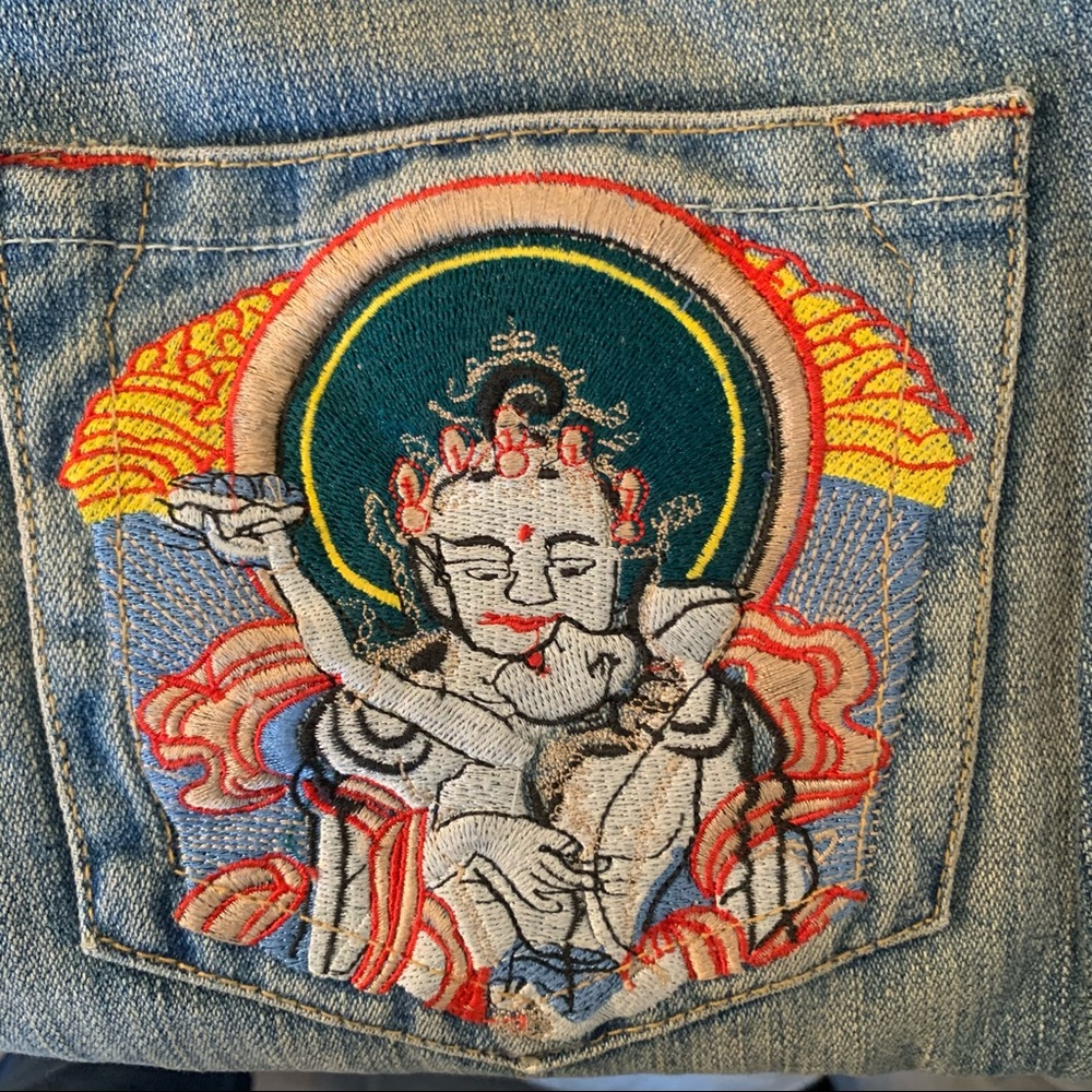 NWOT Vintage True Religion Embellished Bobby Jeans